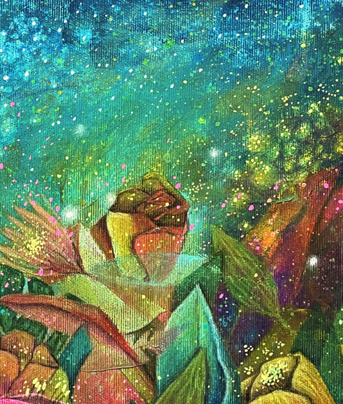 Magická zahrada- 40x40cm — foto 4