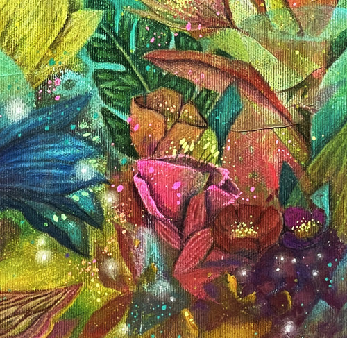 Magická zahrada- 40x40cm — foto 5