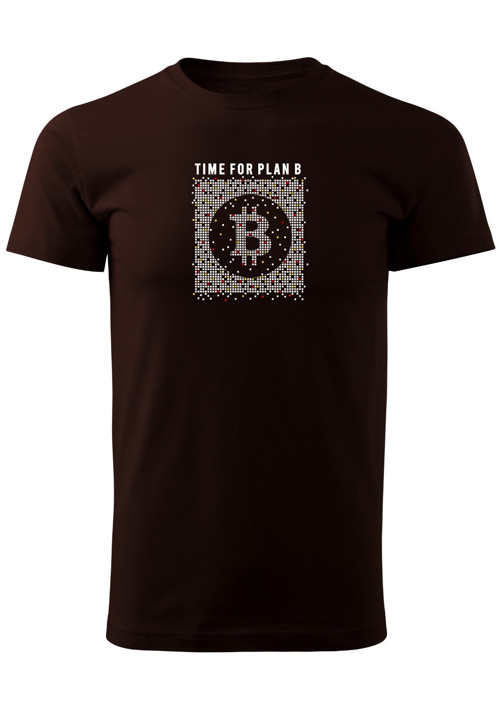 Pánské tričko "Time for plan B - Bitcoin" — foto 2