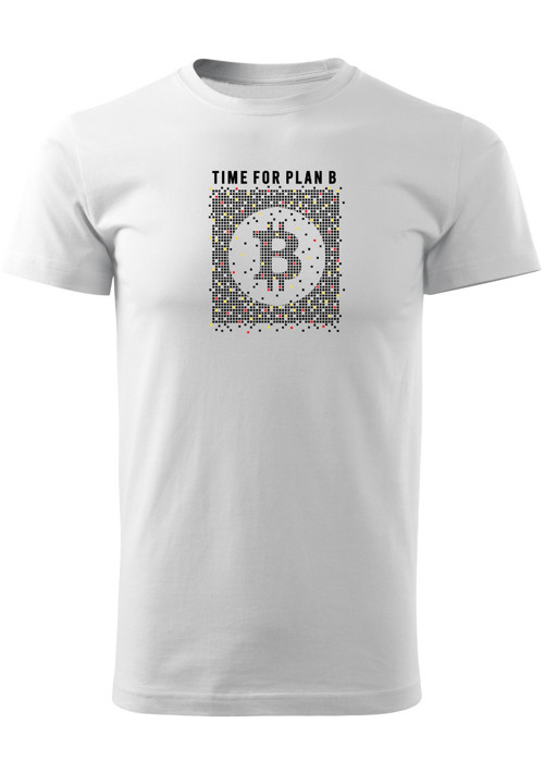 Pánské tričko "Time for plan B - Bitcoin" — foto 3