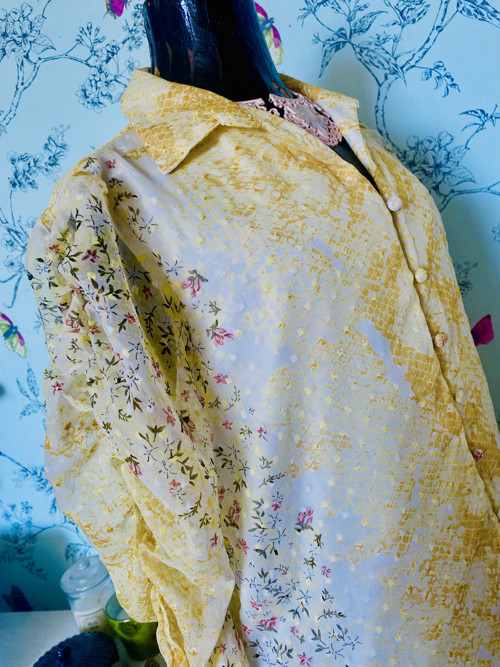 Halenka vintage s hedvábím — foto 2