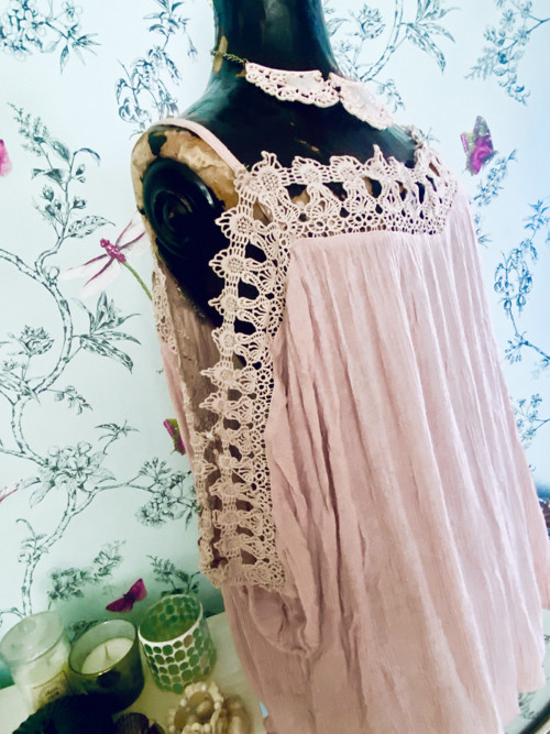 Halenka boho powder pink — foto 2