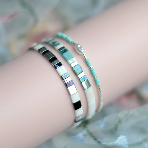 Sada 3 náramků Miyuki v boho stylu — foto 2