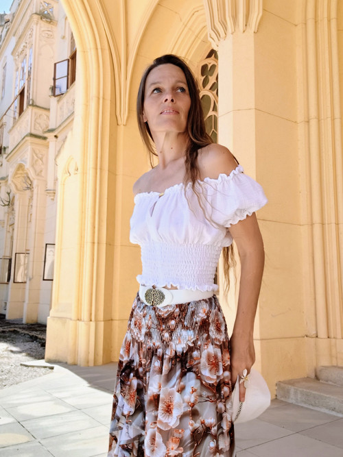 Top Letní Bílý Mušelínový — foto 2