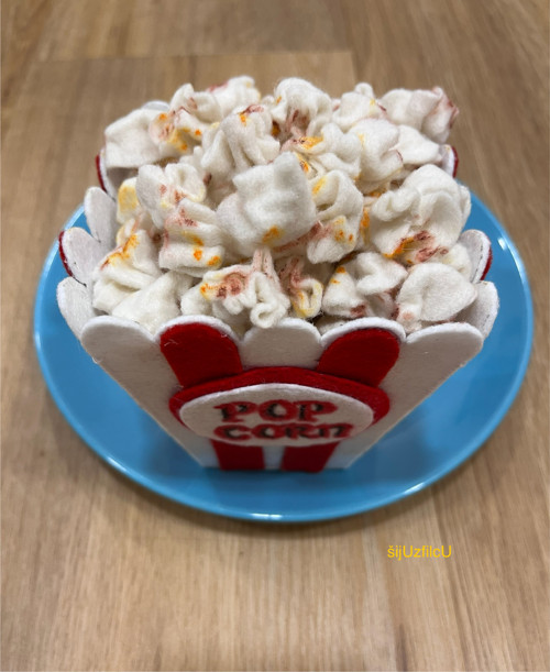 Hračka z filcu do kuchyňky - POP CORN — foto 2