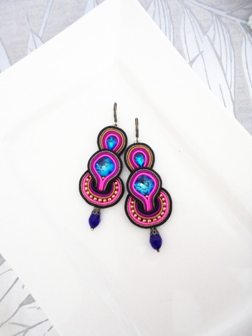 Soutache náušnice — foto 2
