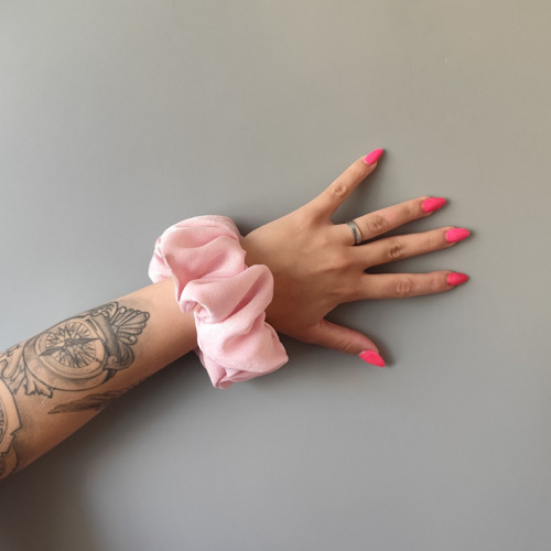 Scrunchie gumička růžová XXL — foto 3