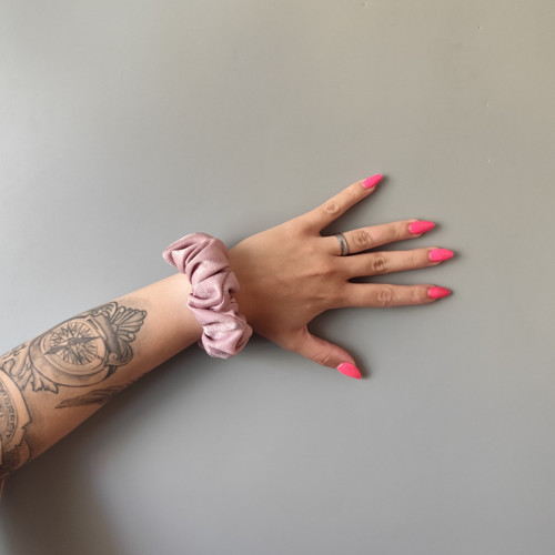 Scrunchie gumička starorůžová L — foto 2