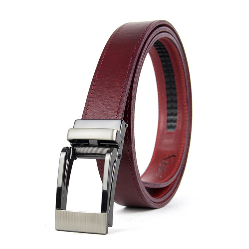 Kožený opasok, 3cm, automatická pracka - TITANIUM — foto 3