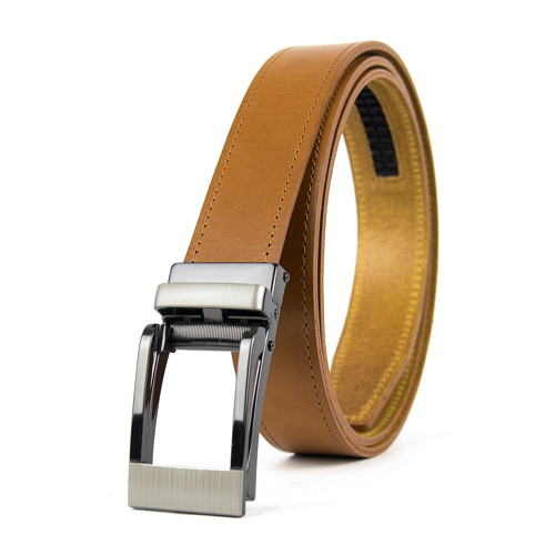 Kožený opasok, 3cm, automatická pracka - TITANIUM — foto 2