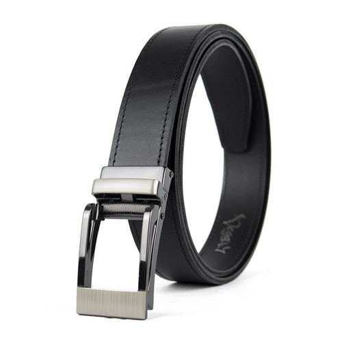 Kožený opasok, 3cm, automatická pracka - TITANIUM — foto 4