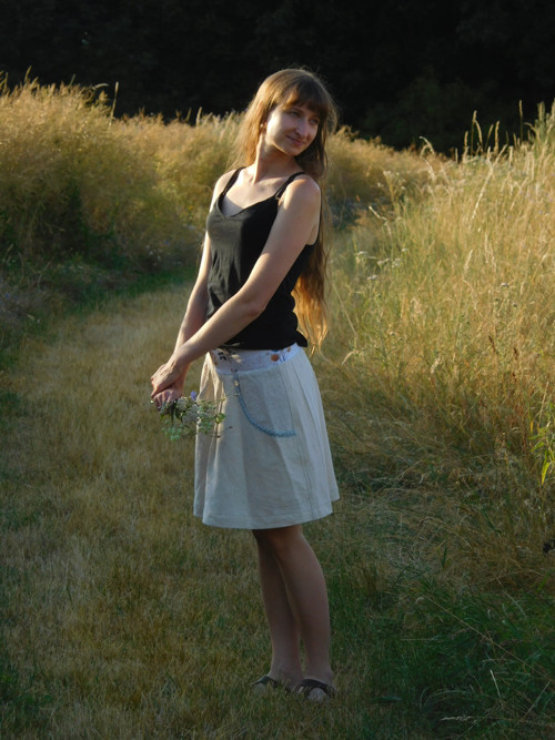 Duše léta...lněná sukně — foto 3