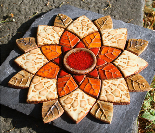 Mandala z keramických komponentů 129 — foto 3