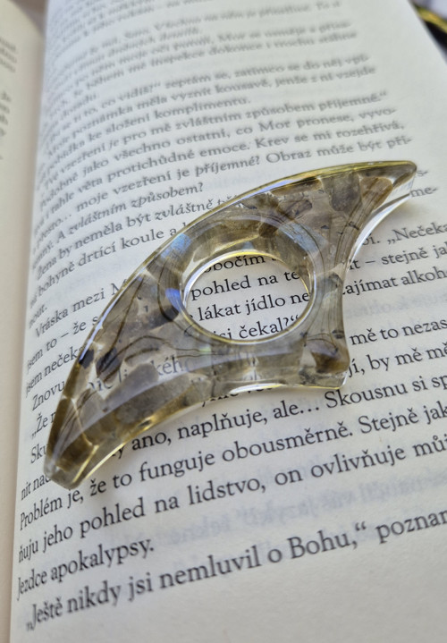Držák stránek labradorit — foto 2