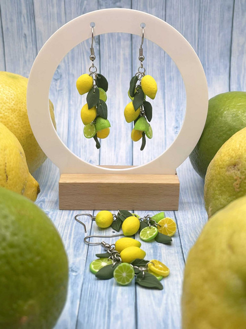Náušnice citrony a limety — foto 3