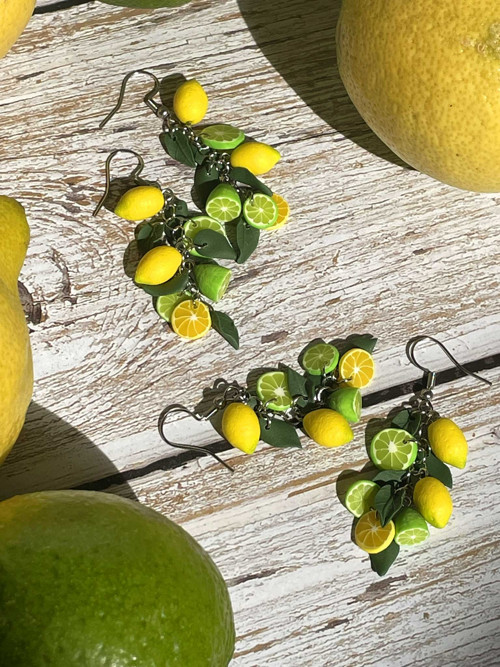 Náušnice citrony a limety — foto 2