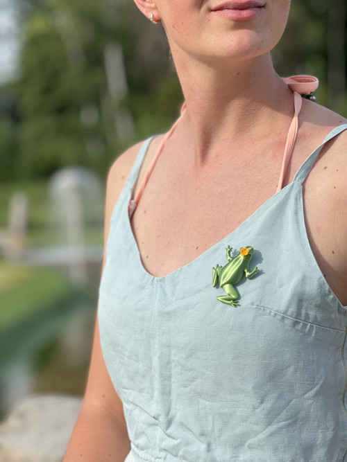 Žába korunka pearl green — foto 3