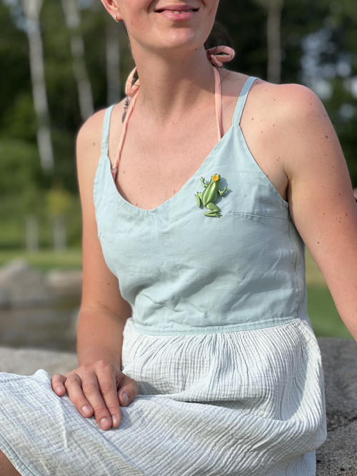 Žába korunka pearl green — foto 2