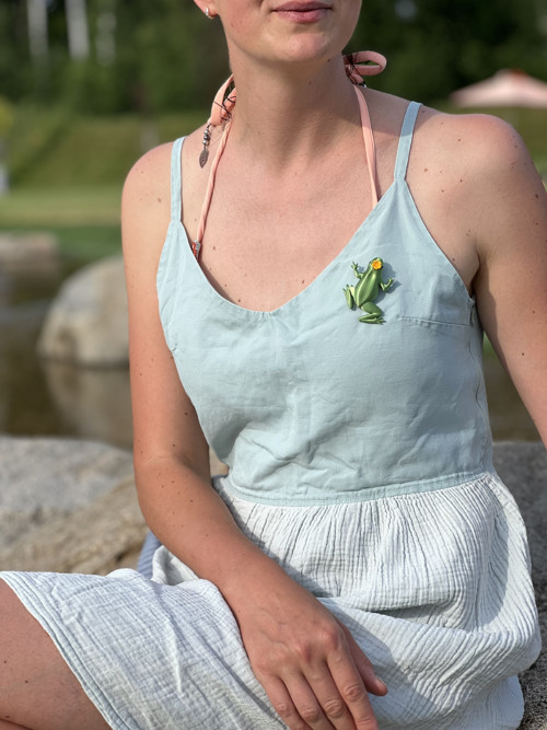 Žába korunka pearl green — foto 4