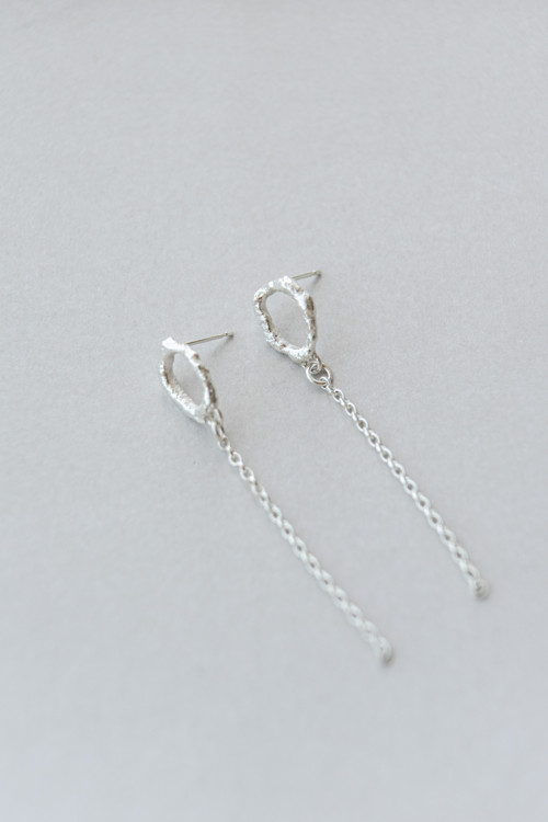 Náušnice “Freeform” - stříbro 925/1000 — foto 4