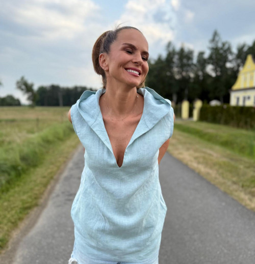 Lněný top RENDA — foto 2