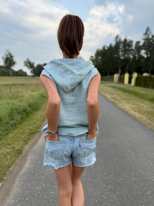 Lněný top RENDA — foto 3