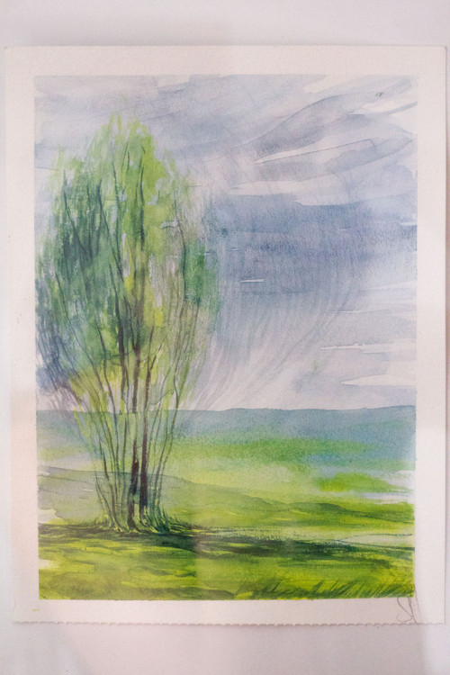 Originální malba - Strom u vody — foto 2