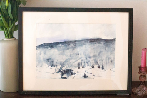 Originální malba - Zima II (Jizerka) — foto 2