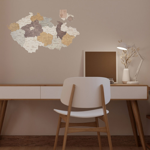 Dřevěná mapa České Republiky — foto 3