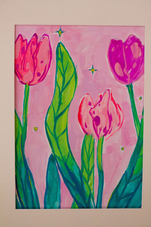 Originální malba - Tulipány — foto 2