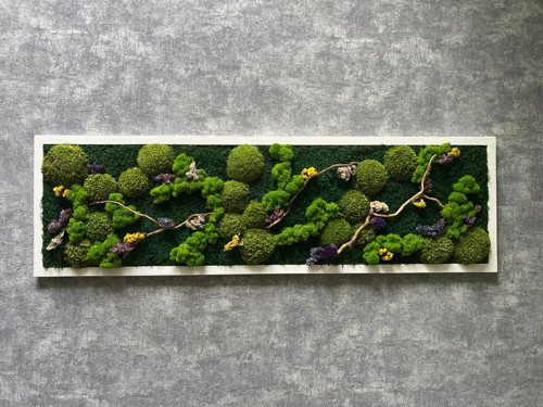 Mechový obraz 100x30cm — foto 2