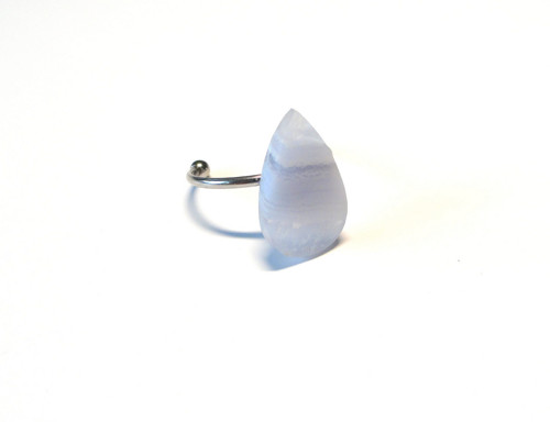 Chalcedon, prsten z chir.oceli — foto 3