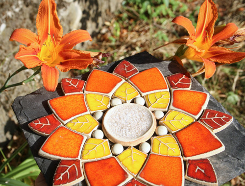 Mandala z keramických komponentů 132 — foto 2