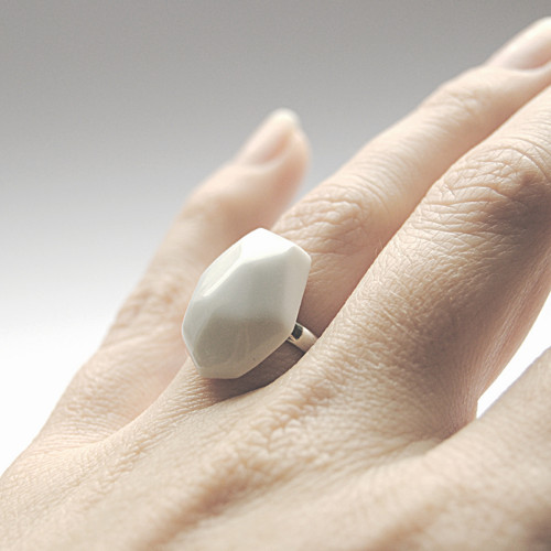 Prsten - Krystalix RING bílý — foto 2