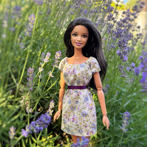 Šaty s kytičkami pro Barbie — foto 2