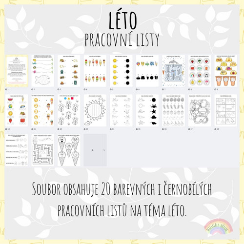 Léto, pracovní listy — foto 2