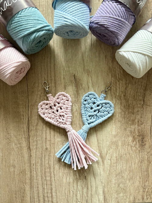 Macramé srdíčko — foto 2