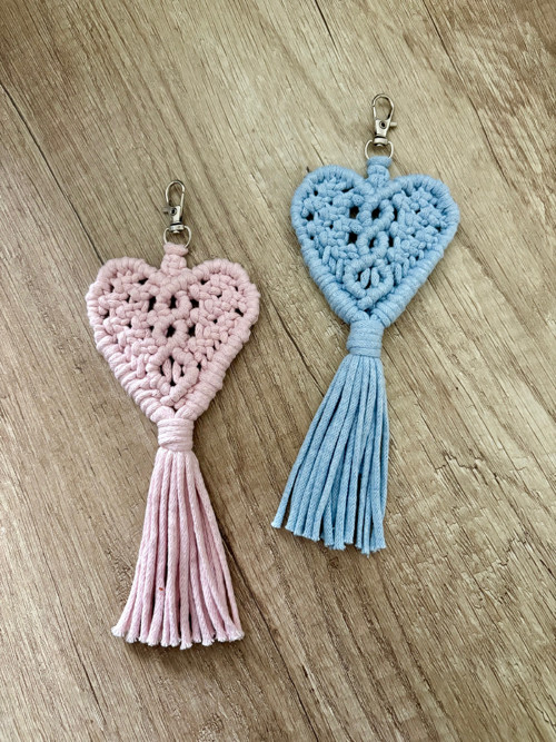 Macramé srdíčko — foto 3