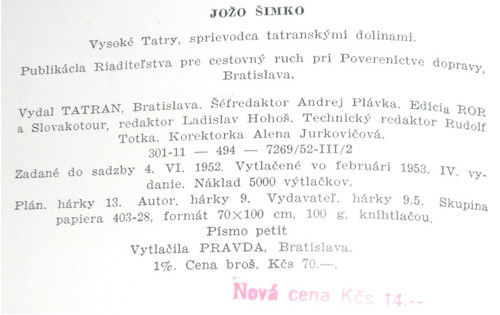 Jozef Šimko: VYSOKÉ TATRY, 1952 — foto 6