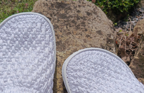 Háčkovaná barefoot elegance "sněhobílá" — foto 4