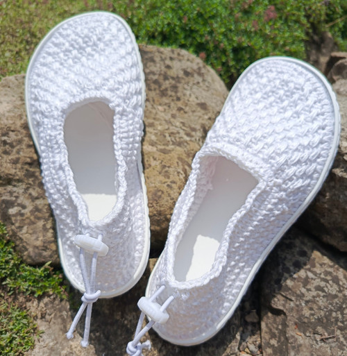 Háčkovaná barefoot elegance "sněhobílá" — foto 3