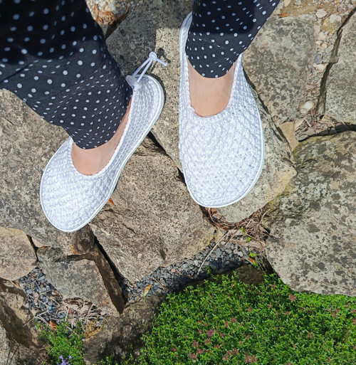 Háčkovaná barefoot elegance "sněhobílá" — foto 5