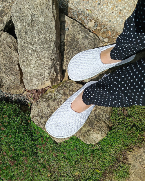 Háčkovaná barefoot elegance "sněhobílá" — foto 6