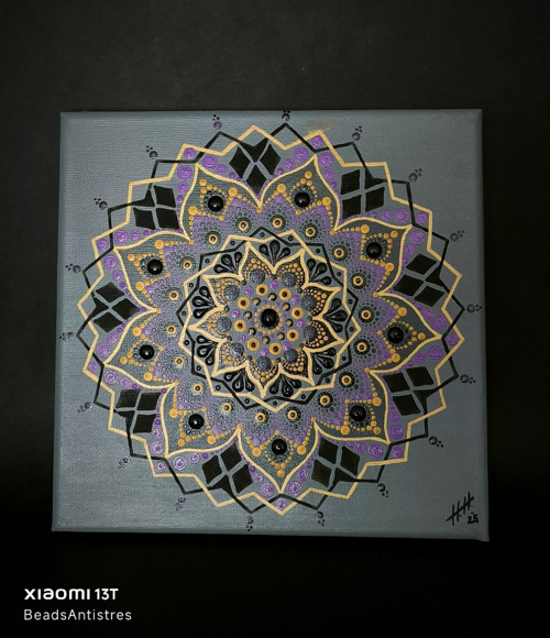 Nástěnná dekorace mandala (20x20cm) — foto 4