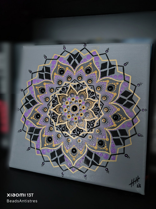 Nástěnná dekorace mandala (20x20cm) — foto 2
