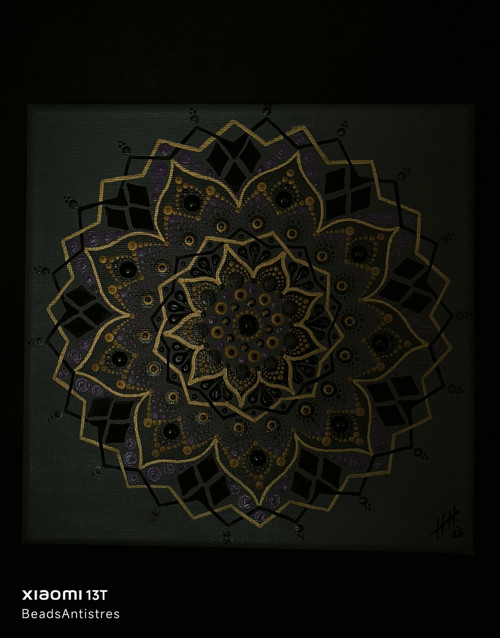 Nástěnná dekorace mandala (20x20cm) — foto 3