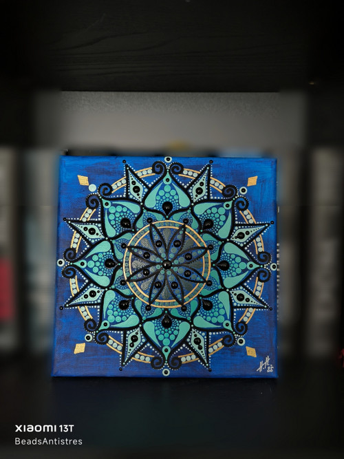 Nástěnná dekorace mandala (20x20cm) — foto 4