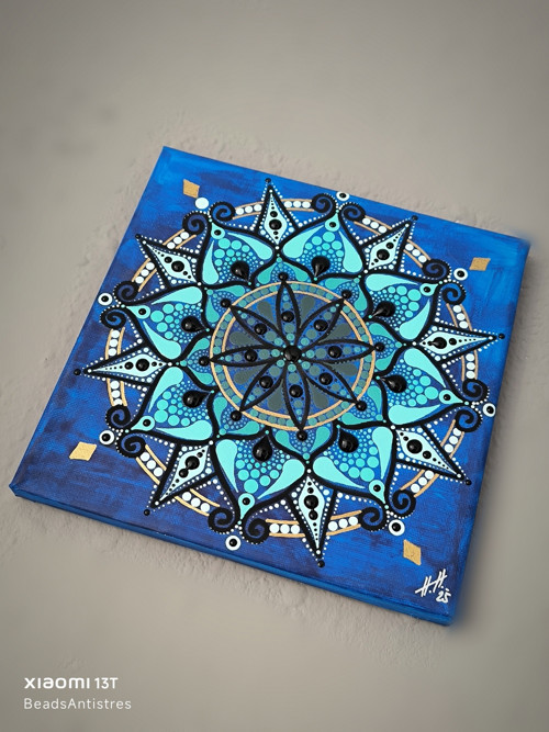 Nástěnná dekorace mandala (20x20cm) — foto 3