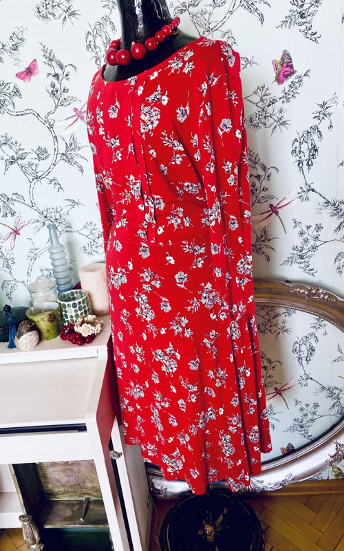 Šaty tea dress in red — foto 3
