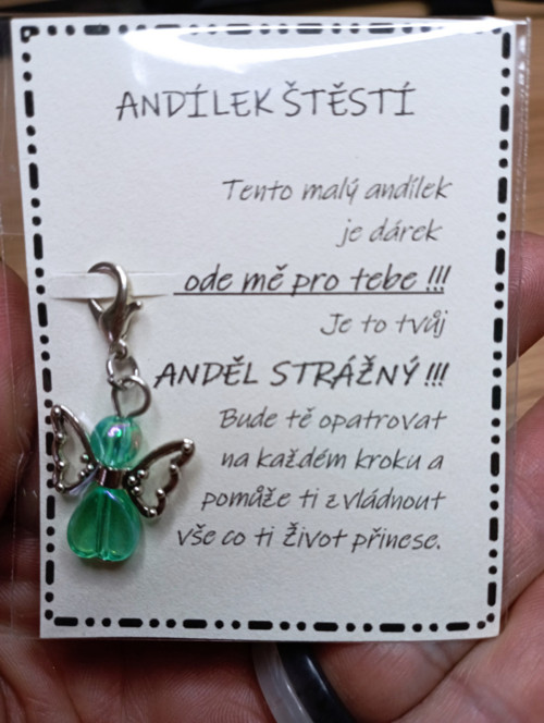 660 - Anděl strážný (zelenkavo-modrý) — foto 2